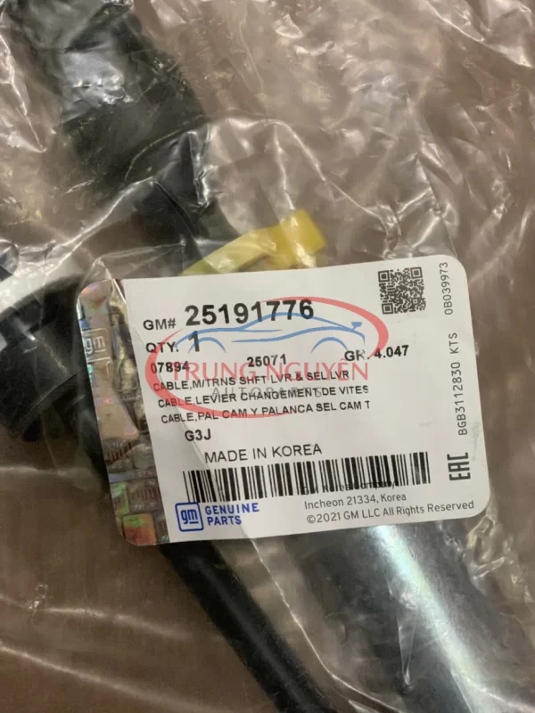 25191776-01 - Dây Đi Số Chevrolet Cruze 2009-2012 - Hình ảnh 2