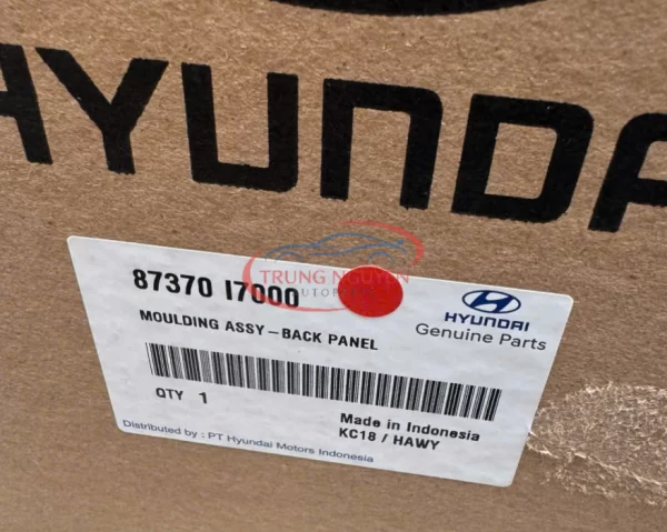 87370I7000 - Ốp Nhựa Cốp Sau Hyundai Creta 2022-2024 - Hình ảnh 2